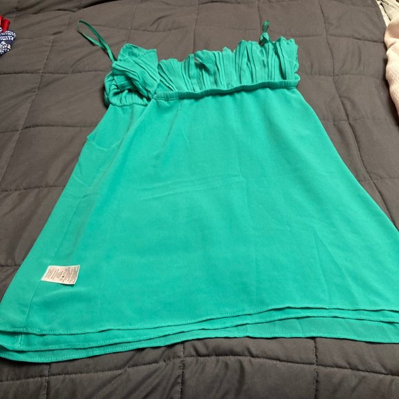 Naked Zebra Womens Off the Shoulder Sleeveless Blouse - Picture 10 of 16